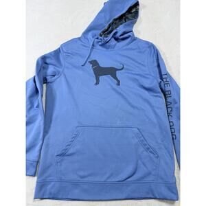 Mens The Black Dog Legacy Classic Heavyweight Hoodie Sweatshirt XXL Blue Overdye